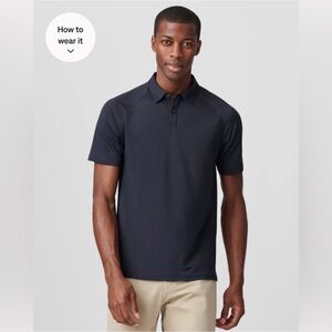 Delta Pique Polo Self Cooling Comfortable Polo True Navy Size XXL